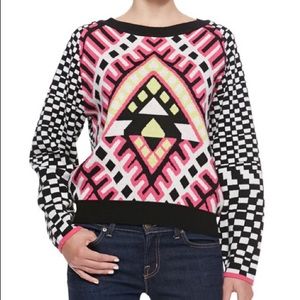 Mara Hoffman Checked Printed Knit Pullover